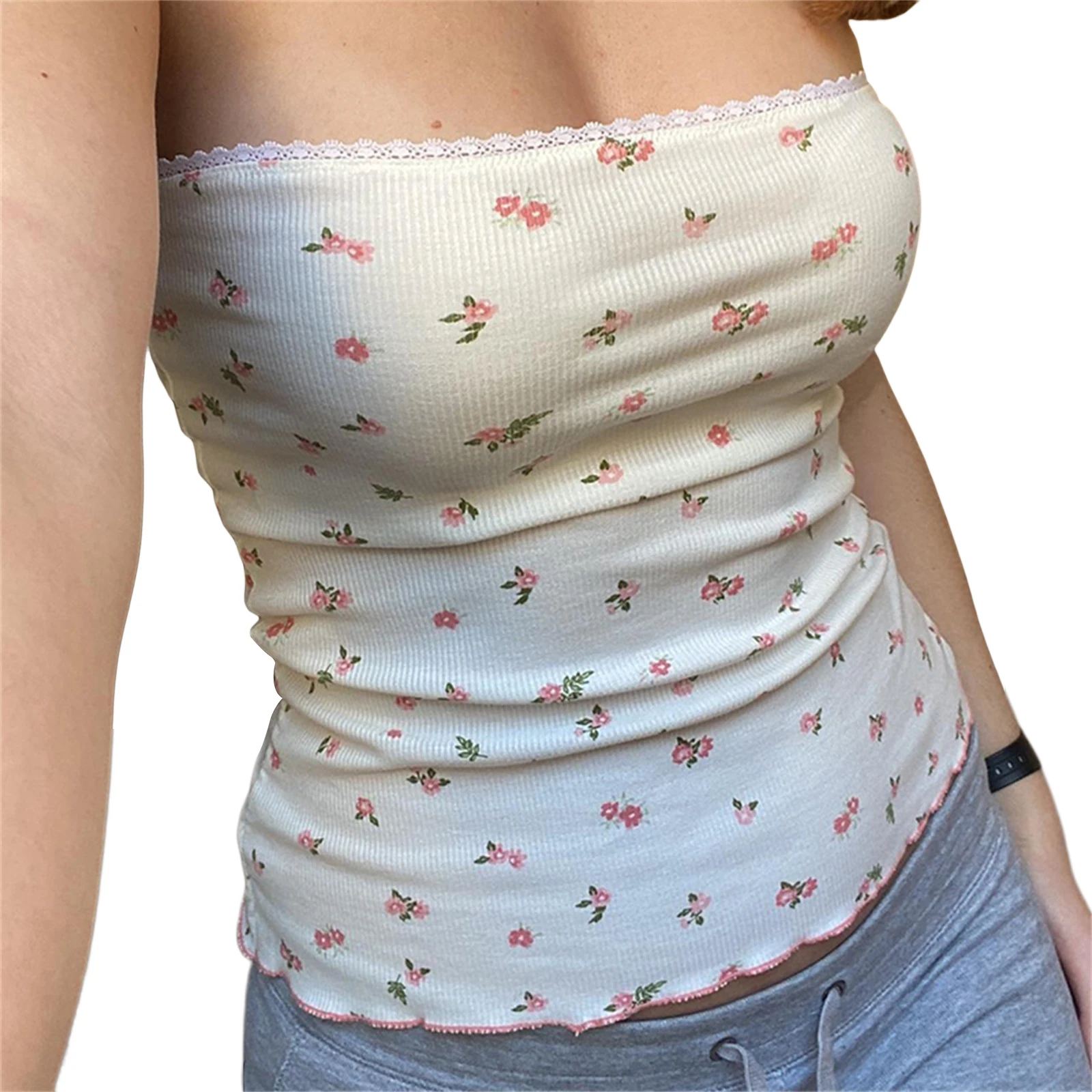 Strapless Bra Backless - Atasan Tube Kasual Wanita, Rompi Wanita