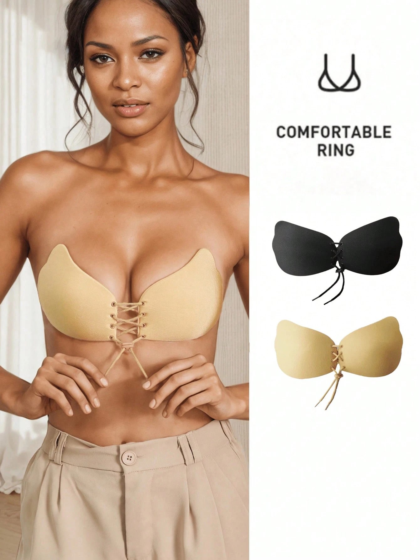 Strapless Bra Backless - 1 Buah Bra Lengket, Bra Tanpa