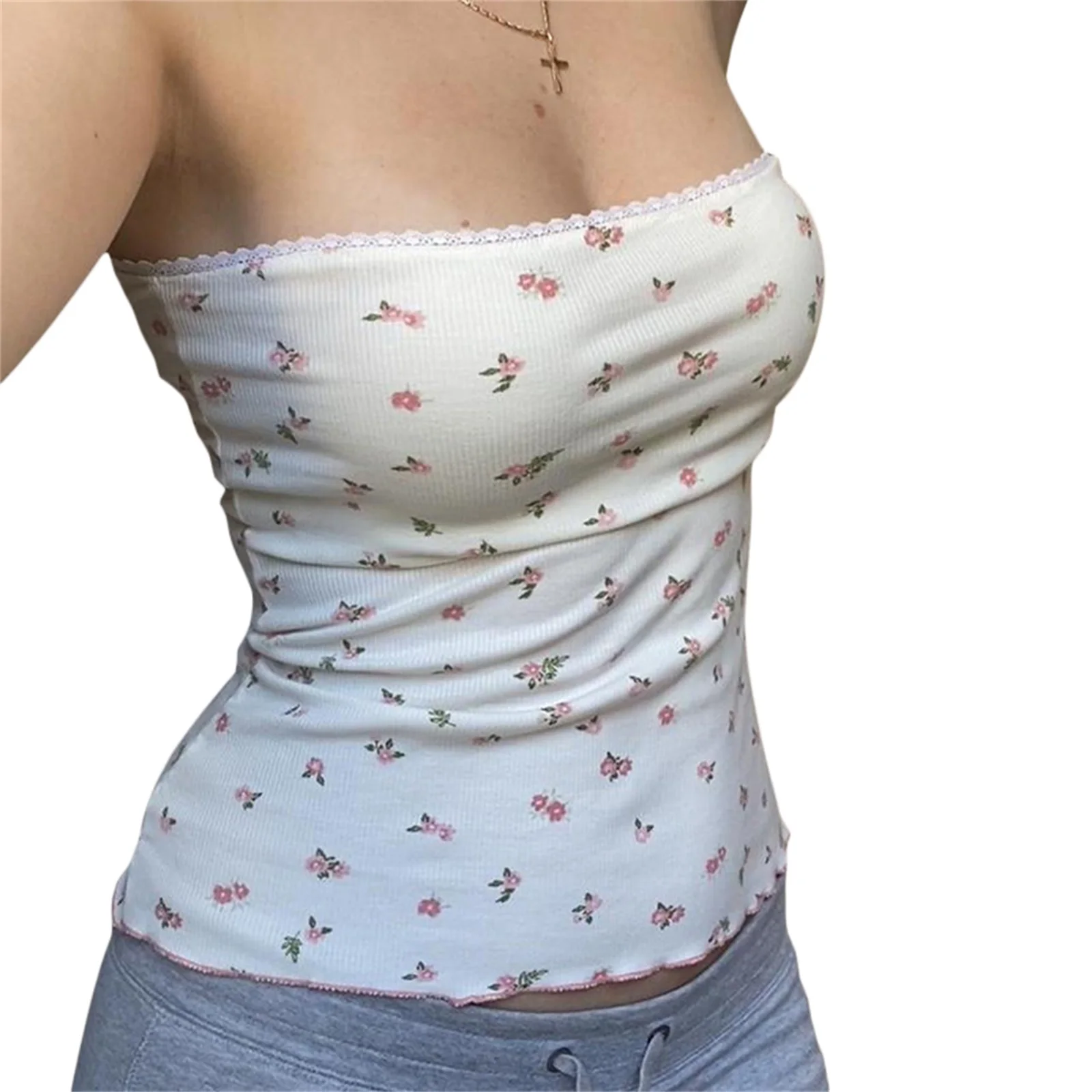 Atasan Tube Kasual Wanita, Rom - Strapless Bra Backless ulasan dan harga