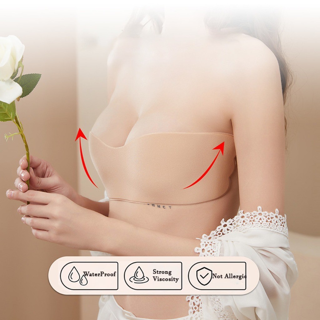 Bra silikon untuk wanita, dapa - Silicone Bra Adhesive ulasan dan harga