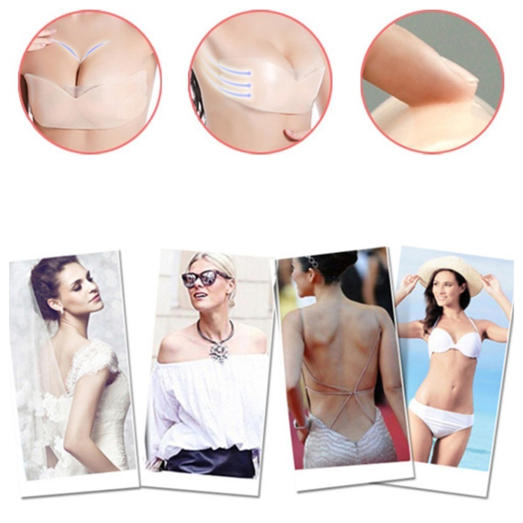 Bra silikon untuk wanita, dapa - Silicone Bra Adhesive ulasan dan harga