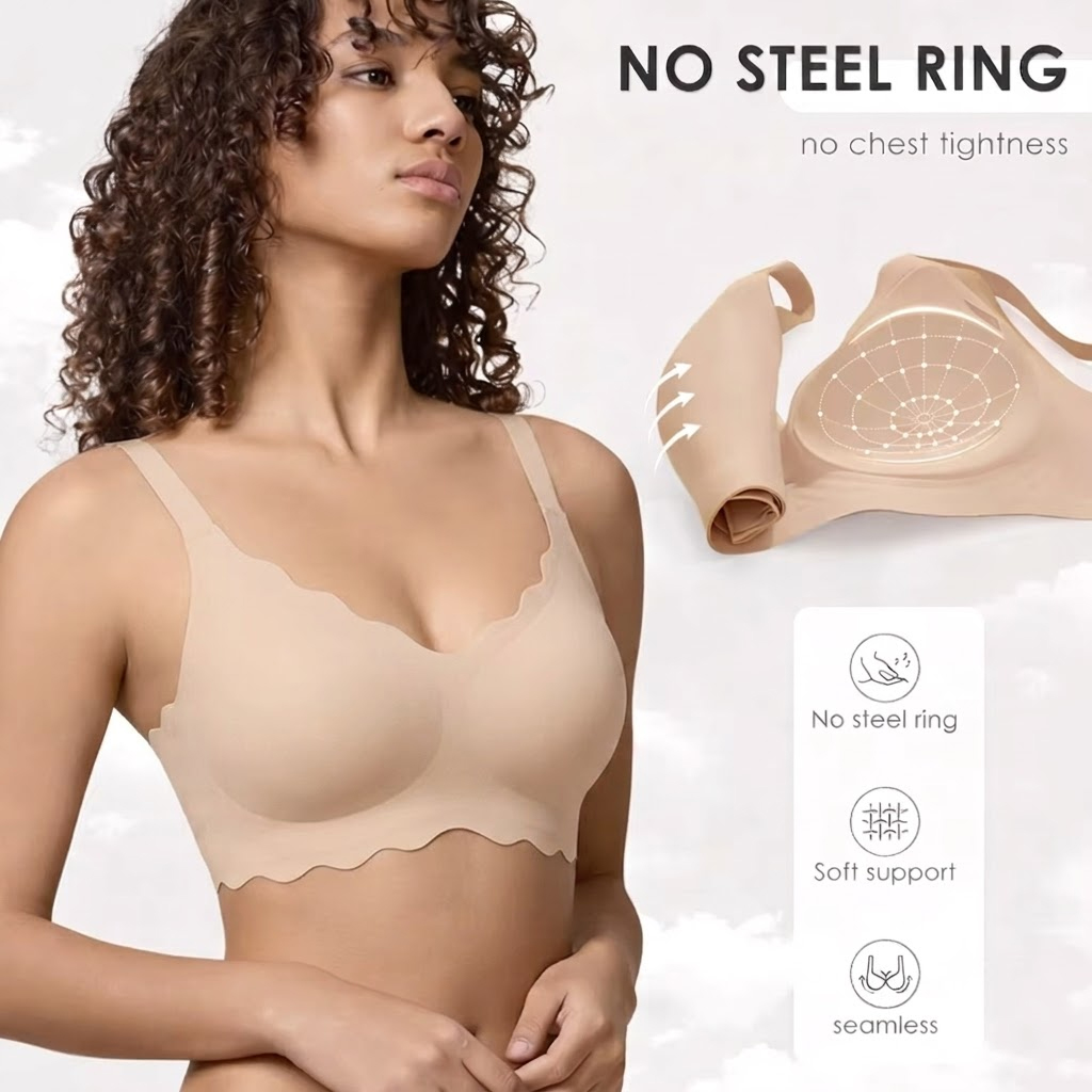 Bra Tanpa Kawat Tanpa Jahitan, - Bralette Wireless Soft ulasan dan harga