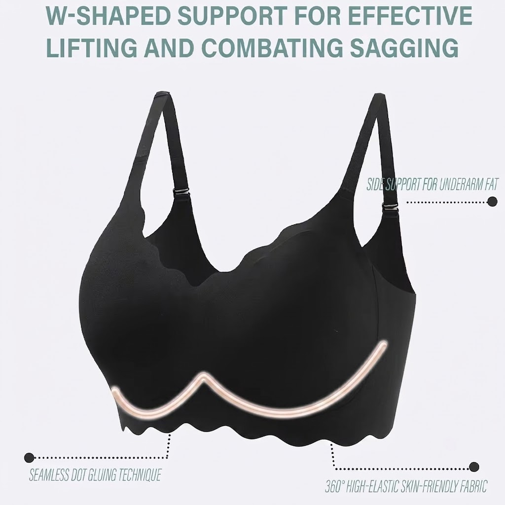 Bra Tanpa Kawat Tanpa Jahitan, - Bralette Wireless Soft ulasan dan harga